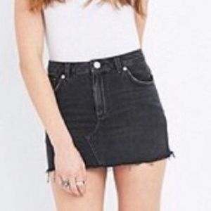 BDG Black Denim Mini Skirt